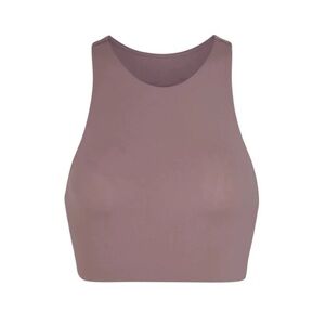 SKiMS NWT Fits Everybody High Neck Bralette Umber Size 4x